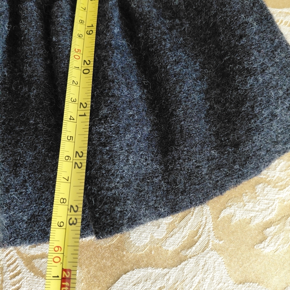 Cache 100% Wool Peplum Jacket Small Fitted Blazer Gray Draped Front Tailored - Picture 7 of 11